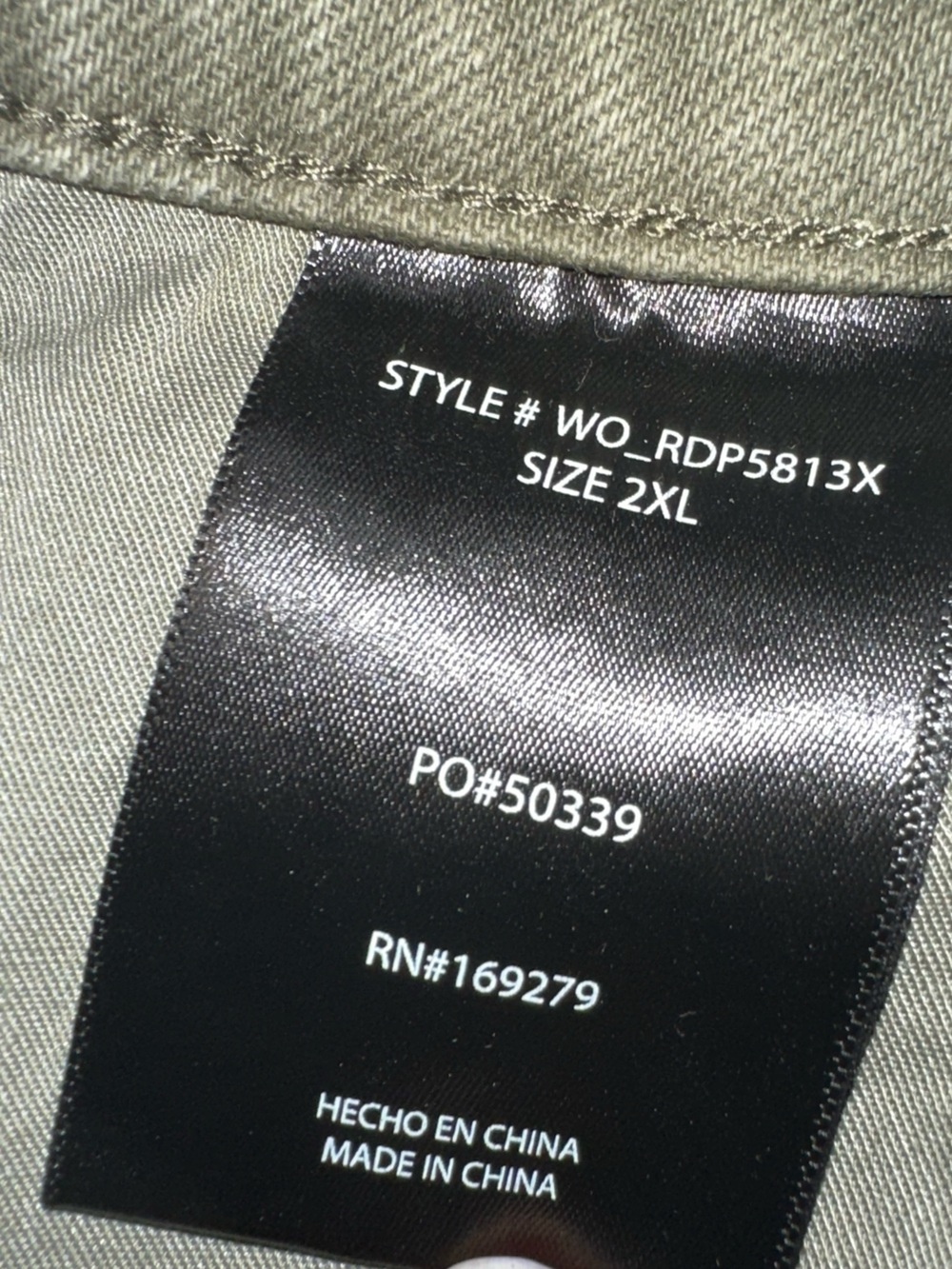Risen • x Wild Oak Boutique Army Green Distressed Hem Jeans - Picture 3 of 15